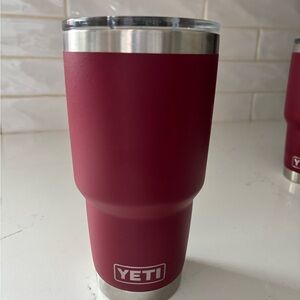 YETI Crimson Travel Mug with Lid